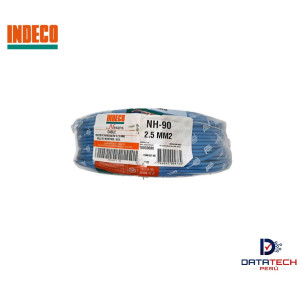 Cable eléctrico NH-90 2.5mm2 450/750V rollo por 100m Color Azul INDECO