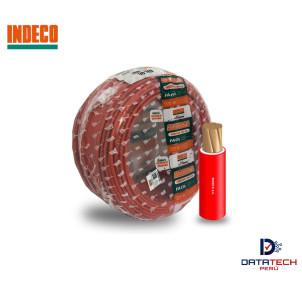 Cable eléctrico NH-90 4mm2 450/750V rollo por 100m Color Rojo INDECO