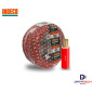 Cable eléctrico NH-90 4mm2 450/750V rollo por 100m Color Rojo INDECO
