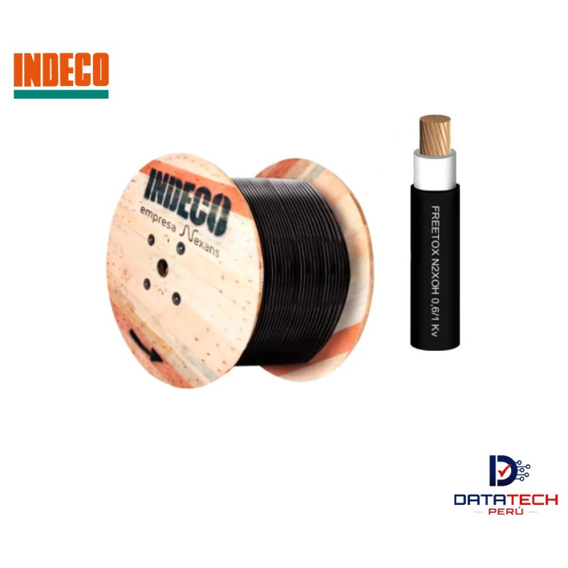 Cable eléctrico N2XOH de 95mm2 unipolar 0.6/1KV Color Negro-UV INDECO