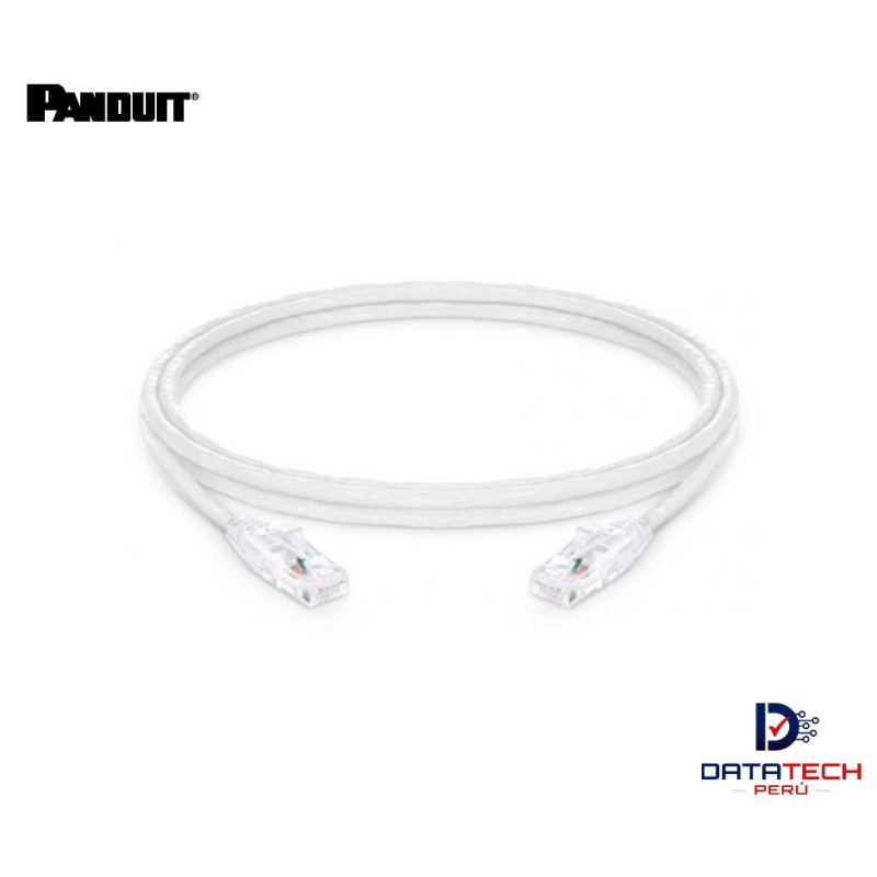 Patch cord UTP RJ45 LSZH cat 6 de 2m 24awg Color Blanco UTPSPL2MY Panduit Pannet