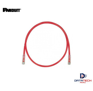 Patch cord UTP RJ45 LSZH cat 6 de 1.5m 24awg Color Rojo UTPSPL1.5MRD Panduit Pannet