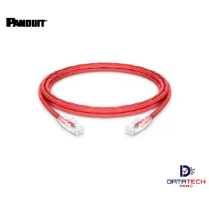 Patch cord UTP RJ45 LSZH cat 6 de 2m 24awg Color Rojo UTPSPL2MRD Panduit Pannet