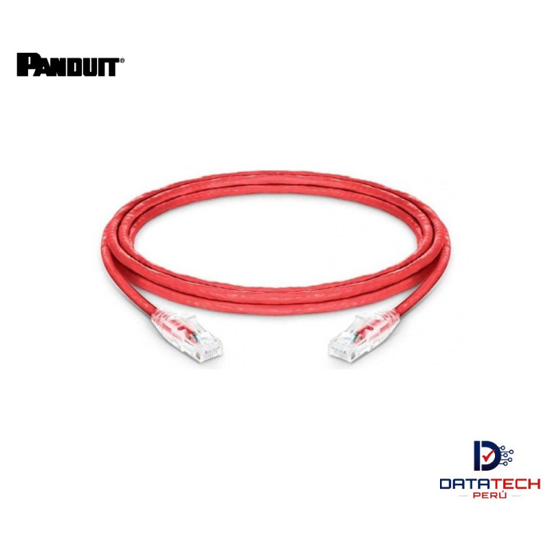 Patch cord UTP RJ45 LSZH cat 6 de 3m 24awg Color Rojo UTPSPL3MRD Panduit Pannet Patch cord UTP RJ45 LSZH cat 6 de 3m 24awg Color Rojo UTPSPL3MRD Panduit Pannet