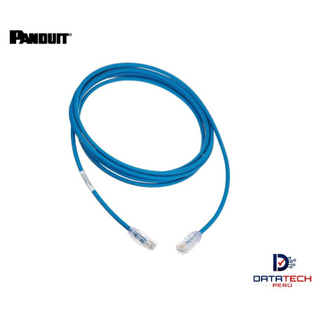Patch cord U/UTP RJ45 LSZH cat 6A de 2m 28awg Color Azul UTP28X2MBU Panduit