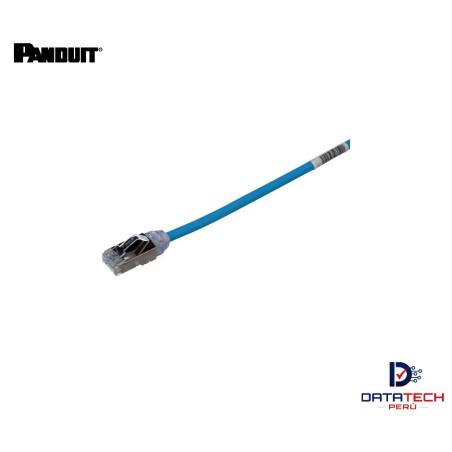 Patch cord S/FTP RJ45 LSZH cat 6A de 2m 28awg Color Azul STP28X2MBU Panduit