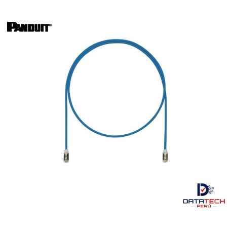 Patch cord S/FTP RJ45 LSZH cat 6A de 3m 28awg Color Azul STP28X3MBU Panduit
