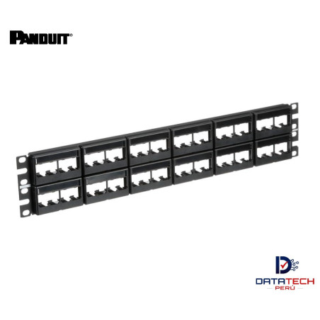 Patch panel de 48 puertos modular vacío CPPL48WBLY Panduit Pannet