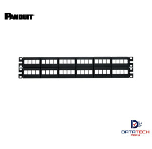 Patch panel de 48 puertos modular PVC vacío NKFP48Y Panduit Netkey