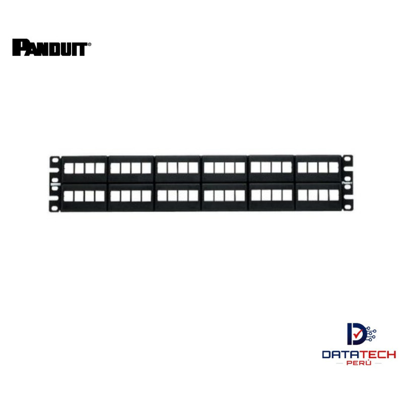 Patch panel de 48 puertos modular PVC vacío NKFP48Y Panduit Netkey Patch panel de 48 puertos modular PVC vacío NKFP48Y Panduit Netkey