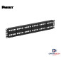 Patch panel de 48 puertos modular PVC vacío NKFP48Y Panduit Netkey Patch panel de 48 puertos modular PVC vacío NKFP48Y Panduit Netkey
