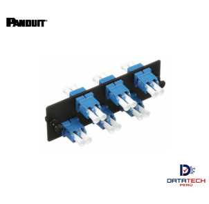 Panel modular de 6 acopladores monomodo OS1/OS2 LC-LC Dúplex color Azul FAP6WBUDLCZ Panduit