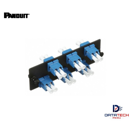 Panel modular de 6 acopladores monomodo OS1/OS2 LC-LC Dúplex color Azul FAP6WBUDLCZ Panduit