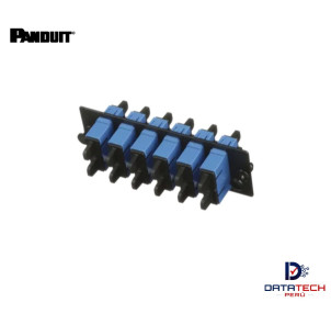 Panel modular de 6 acopladores monomodo OS1/OS2 SC-SC Dúplex color Azul FAP6WBUDSCZ Panduit