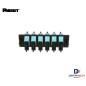 Panel modular de 6 acopladores multimodo OM3/OM4 SC-SC Dúplex color Aqua FAP6WAQDSCZ Panduit