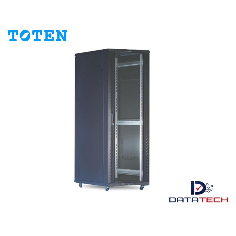 Gabinete de Piso puerta de vidrio de 37RU Alt. 1.80m Ancho 60cm Prof. 80cm G4.6837.7801 TOTEN