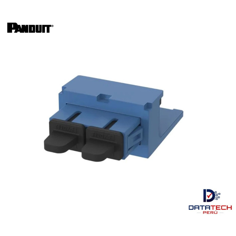 Acoplador de fibra Óptica dúplex Monomodo SC-SC Mini-Com OS2 Color Azul CMDBUSCZBU Panduit