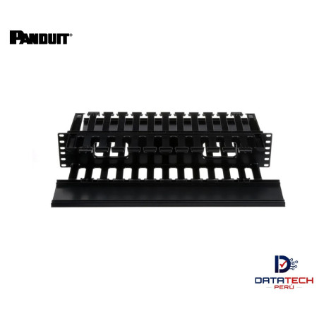 Ordenador horizontal frontal/Posterior de 2RU PVC ABS color Negro WMPH2E Panduit
