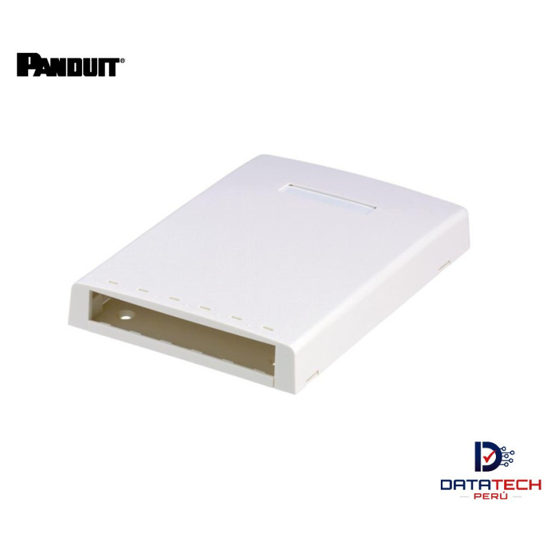 Caja para montaje en superficie Mini-Com de 6 puertos color Blanco hueso CBXF6IW-AY Panduit