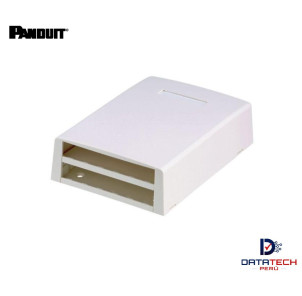 Caja para montaje en superficie Mini-Com de 12 puertos color Blanco hueso CBXF12IW-AY Panduit