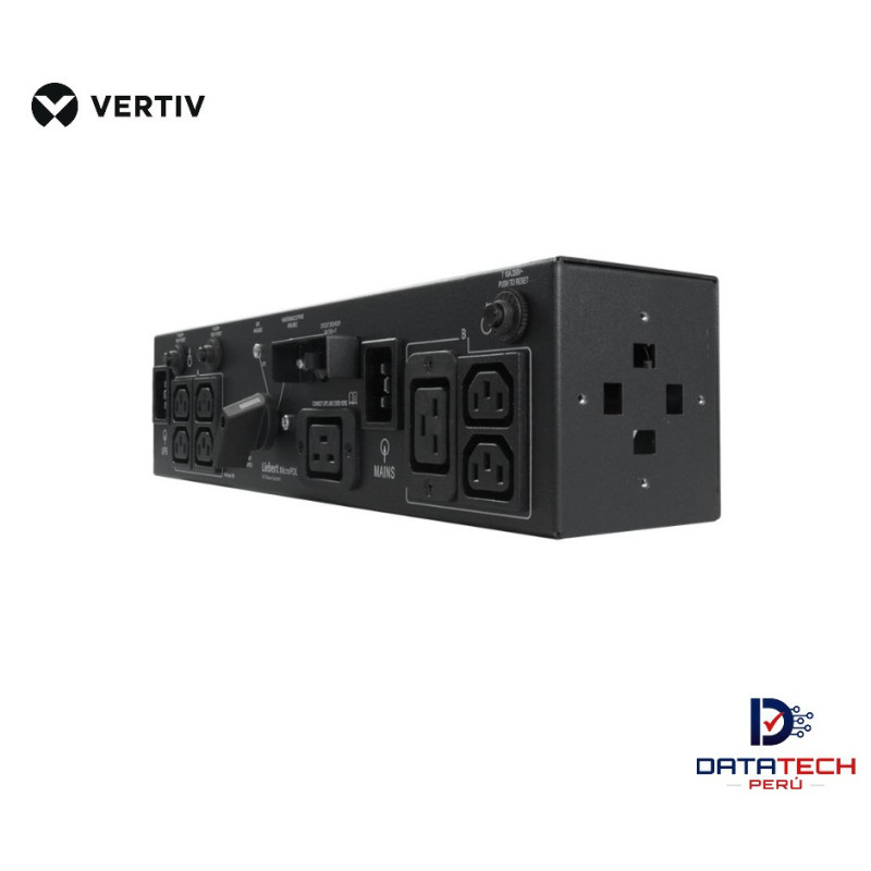 Interruptor de derivación de mantenimiento externo 6 salidas C13 2000/3000VA, 230V 2U VERTIV MP2-220L Interruptor de derivación de mantenimiento externo 6 salidas C13 2000/3000VA, 230V 2U VERTIV MP2-220L