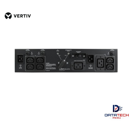 Interruptor de derivación de mantenimiento externo 6 salidas C13 2000/3000VA, 230V 2U VERTIV MP2-220L