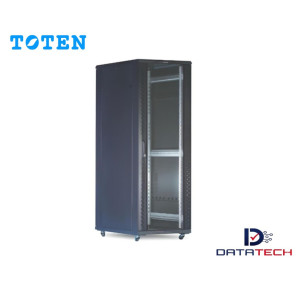 Gabinete de Piso puerta de vidrio de 42RU Alt. 2.06m Ancho 60cm Prof. 1.0m G4.6042.7801 TOTEN