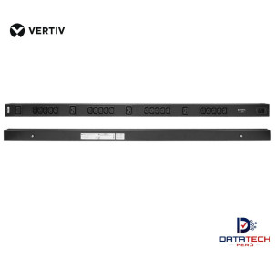 PDU estándar básico 16A 230V 3,6kW vertical (20) IEC C13 (4) IEC C19, C20 Color Negro VERTIV VP7552