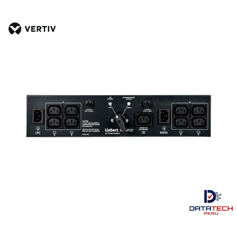 Bypass de mantenimiento Micro POD para UPS GXT5 1000 VA, 230V, Rack/Torre VERTIV MP2-210K