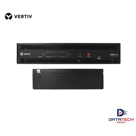 Rack ATS 32A 7kVA Horizontal (4) C13+(4) C19 output hardwired VERTIV UF-LTS32-1P