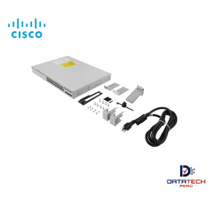 Switch Cisco Catalyst 9200L con 24 puertos 1G PoE+ y 4x10G CISCO C9200L-24P-4X-E