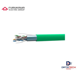 Cable de red F/UTP categoría 6A 23AWG LSZH-3 Color Verde rollo de 305m FURUKAWA 23370092
