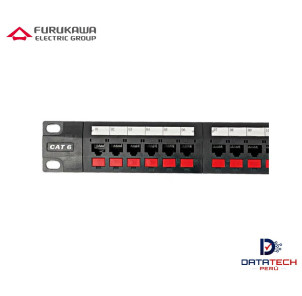 Patch panel de 24 puertos cat 6 T468a/T568b Cargado FURUKAWA 35030162