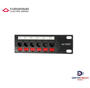 Patch panel de 24 puertos cat 6 T468a/T568b Cargado FURUKAWA 35030162
