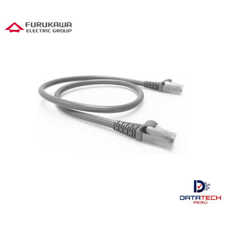 Patch cord RJ45 F/UTP CM categoría 6A Color Gris de 3.0m FURUKAWA 35085016