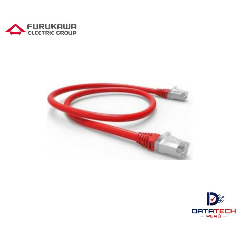Patch cord RJ45 F/UTP LSZH-3 categoría 6A Color Rojo de 2.5m FURUKAWA 35085015