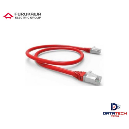 Patch cord RJ45 F/UTP LSZH-3 categoría 6A Color Rojo de 2.5m FURUKAWA 35085015