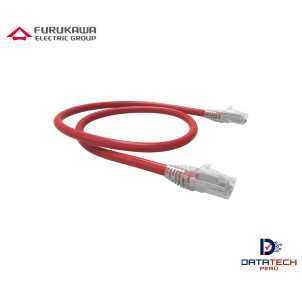 Patch cord RJ45 UTP LSZH categoría 6 Color Rojo de 3.0m FURUKAWA 35123340