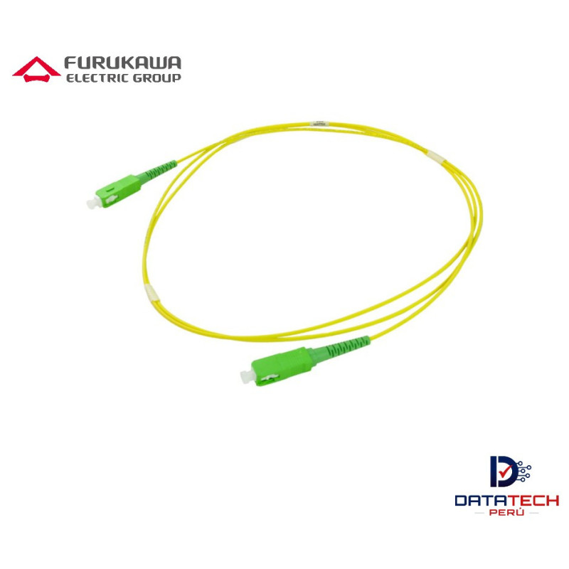 Patch Cord FO SC-APC/SC-APC Monomodo Simplex 1.5mts G652D Amarillo LSZH FURUKAWA 33000481