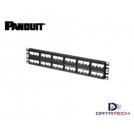 Patch Panel Panduit Mini-Com vacio con Etiqueta de 48 puertos CPPL48WBLY