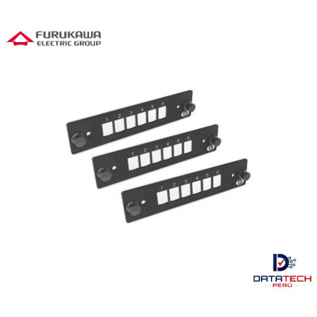Panel FO de 6 Puertos para DIOB48 color Negro FURUKAWA 35265040