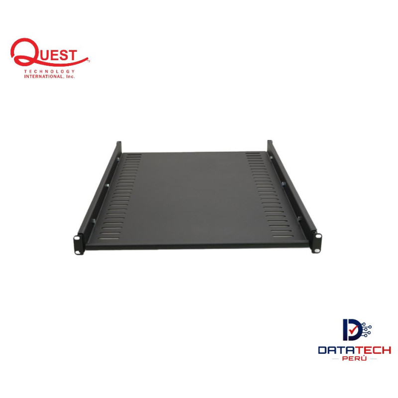 Bandeja 1-RU 19"x 635mmn Brazo telescópico hasta 820mm. Soporta 125 Kgs. QUEST BV-1054