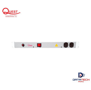 Multitoma horizontal eléctrica de 10 tomas NEMA5-15R, 125V/250V-15A QUEST MH-4713-G