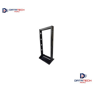 Rack de piso de dos parantes metálicos de 24ru altura 1.20m DATATECHPERU RK-24U120