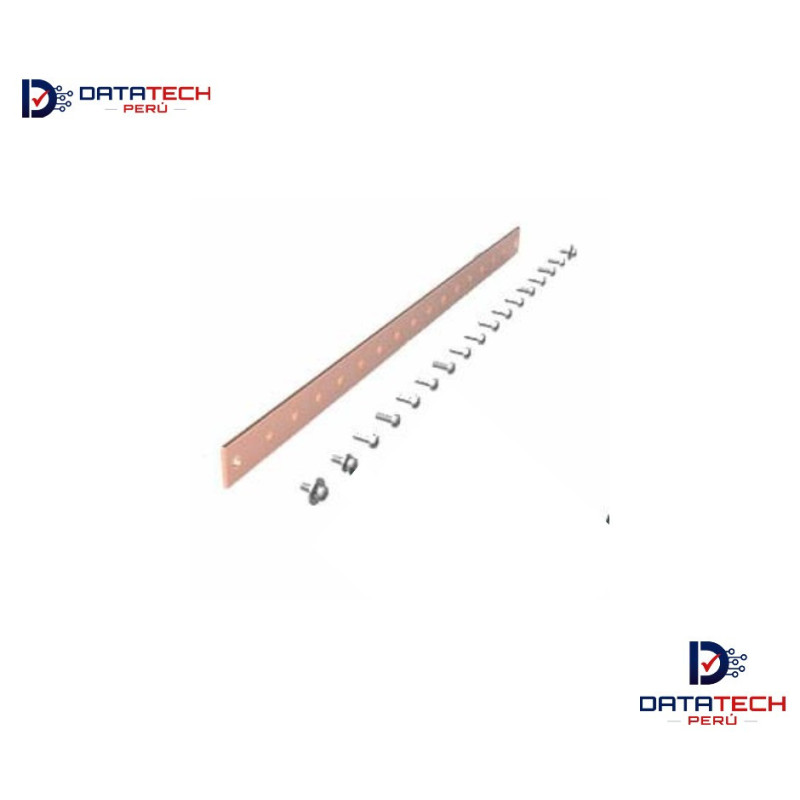 Barra de cobre rackeable 3cm x 3mm2 x 19" DATATECHPERU BRC-3319