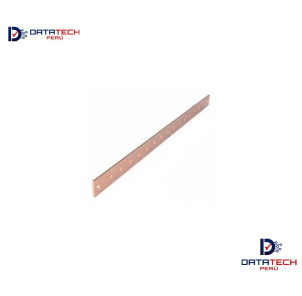 Barra de cobre rackeable 3cm x 3mm2 x 19" DATATECHPERU BRC-3319