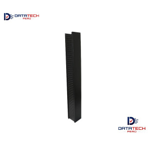 Ordenador Vertical frontal de Altura 2RU Largo 2m PVC base metálica DATATECHPERU ORD-V2U2M