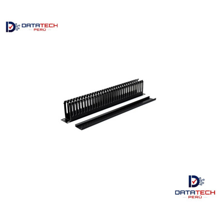 Ordenador horizontal frontal de 1RU 19" Color Negro DATATECHPERU ORD-H1UF