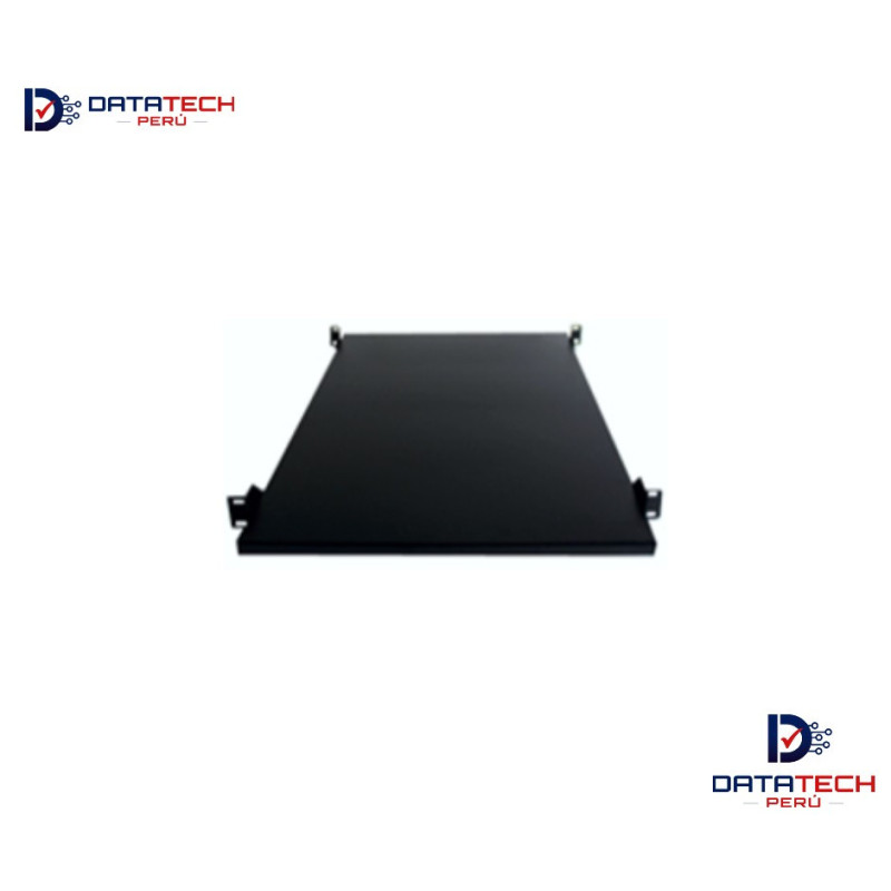 Bandeja Fija de 1RU 4 orejas 19" x 60cm Pesado color negro DATATECHPERU BD-FJ460