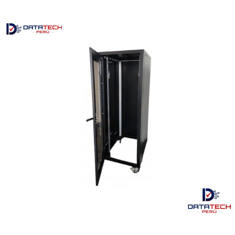 Gabinete de Piso puerta de vidrio de 38RU Alt. 1.80m Ancho 62cm Prof. 100cm DATATECHPERU GB-38U62100D